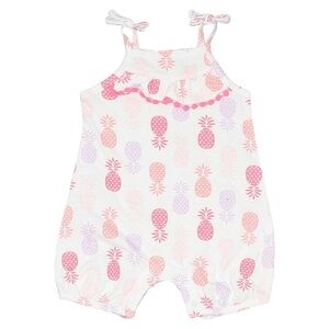 Pink and Purple Pineapple Print Romper